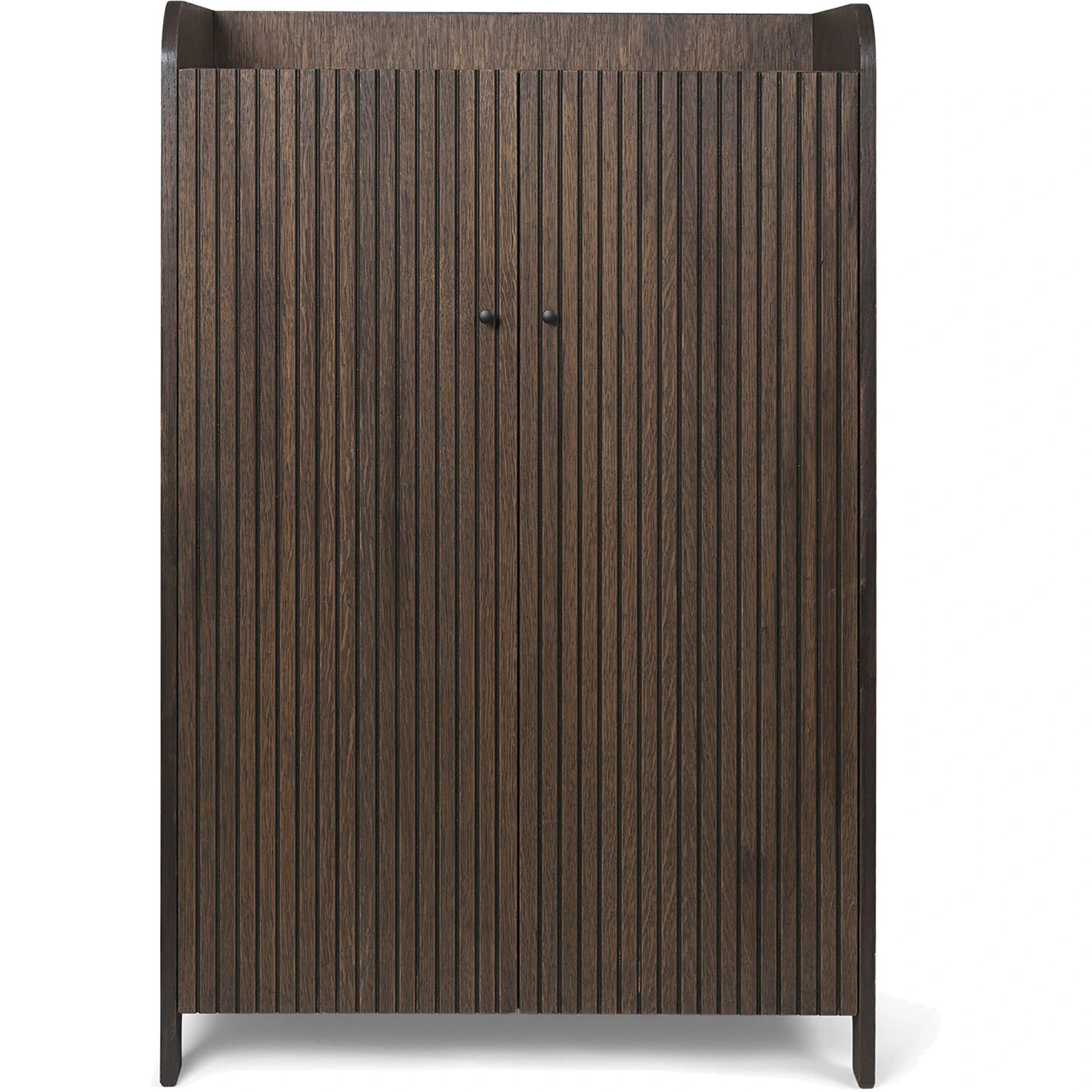 Ferm Living Sill Cupboard - Low - Dark Stained Oak - Sk&aring;p & vitrinsk&aring;p Ekfan&eacute;r M&ouml;rkbetsad Ek - 1104266443