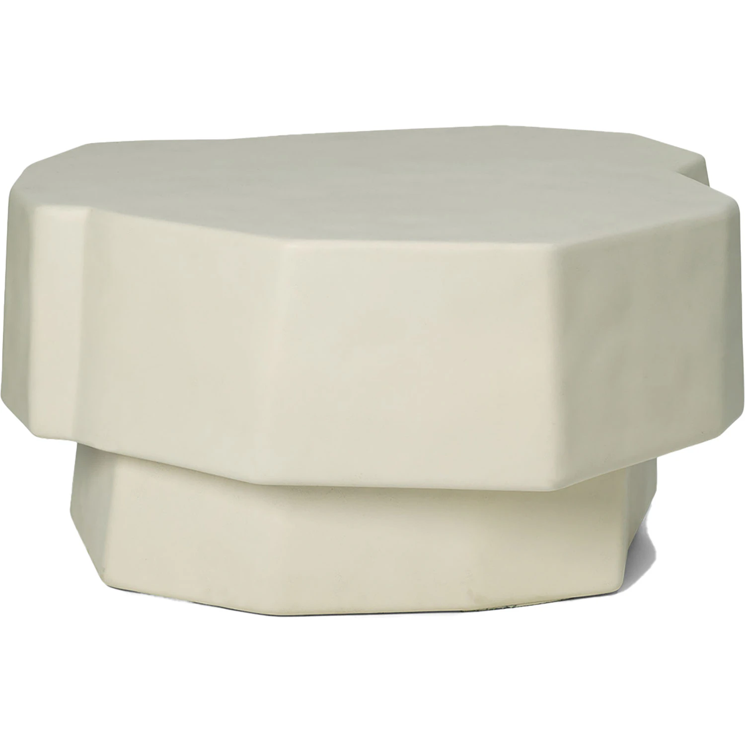 Ferm Living Staffa Soffbord 84 Cm Ivory - Soffbord Betong Off-White - 1104268107