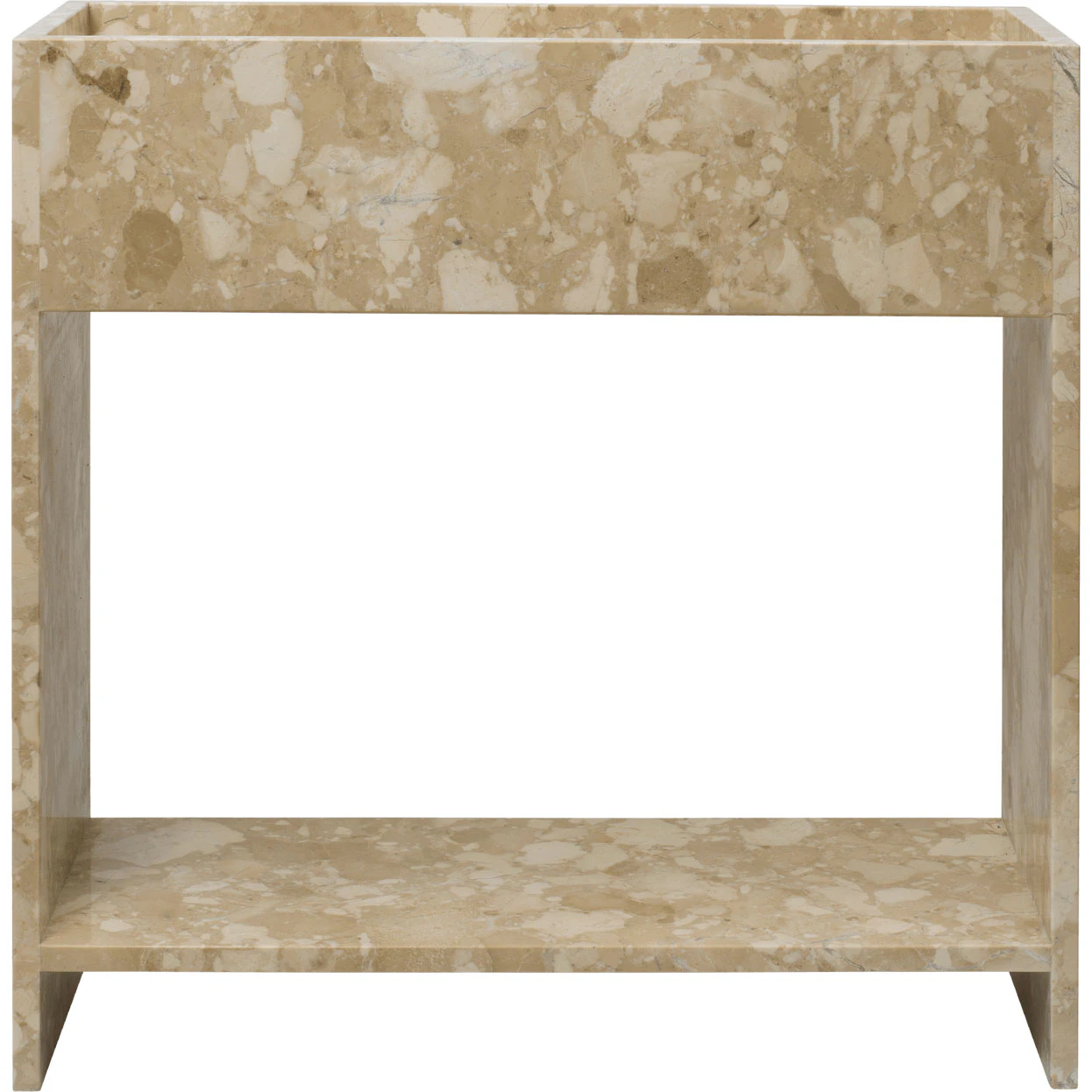 Ferm Living Stone Bloml&aring;da Med Hyllplan Sand - Krukor Marmor Sand - 1104271039