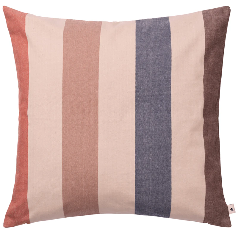 Strand Utomhuskudde 50x50 cm, Mocha / Indigoblå