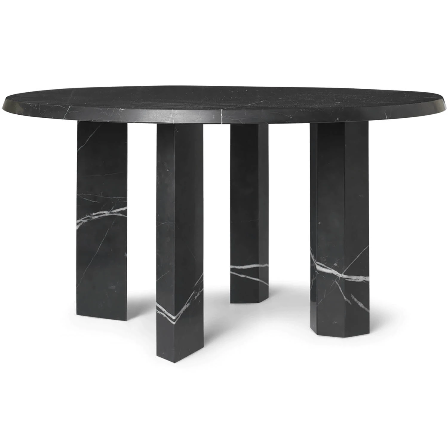 Ferm Living Taula Soffbord &Oslash;67 Cm Svart - Soffbord Marmor Svart - 1104270187