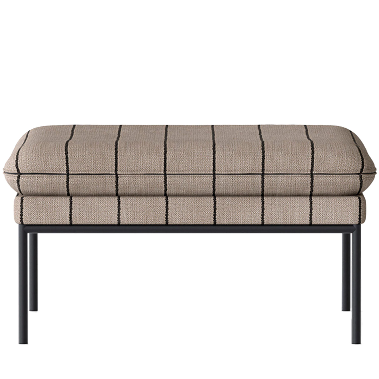 Ferm Living Turn Boucle Sittpuff Sand/svart - Sitts&auml;ckar & Sittpuffar Boucl&eacute; Svart - 1104264207