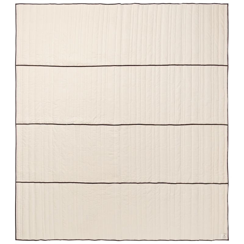 Vari Överkast Natur / Dark Chocolate, 230x260 cm