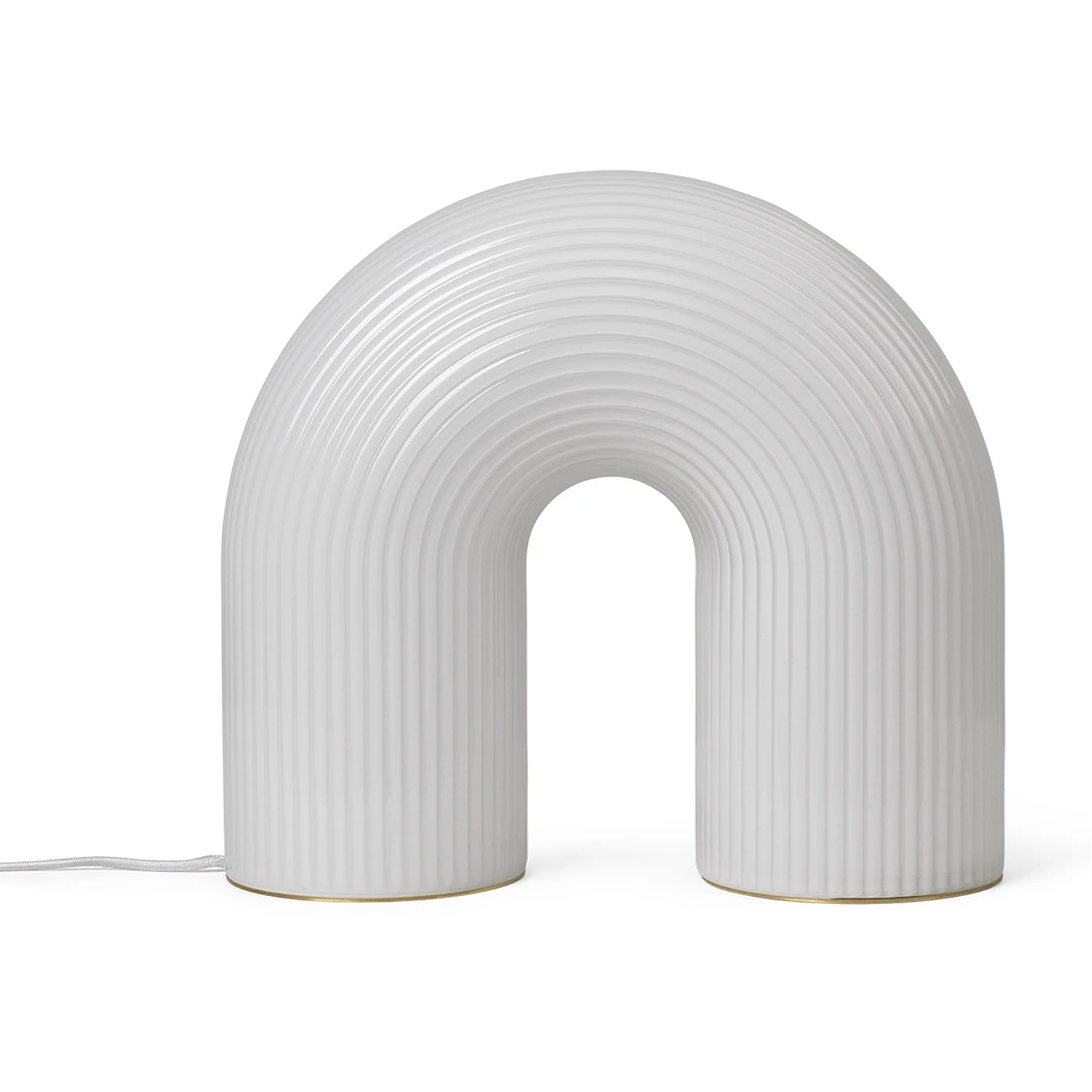 Ferm Living Vuelta Golvlampa - Golvlampor Munblåst Opalglas Vit - 1104267278