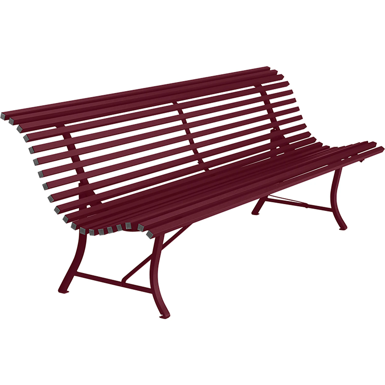 Fermob Louisiane Soffa 200 Cm Black Cherry - B&auml;nkar St&aring;l Black Cherry - 1001B9