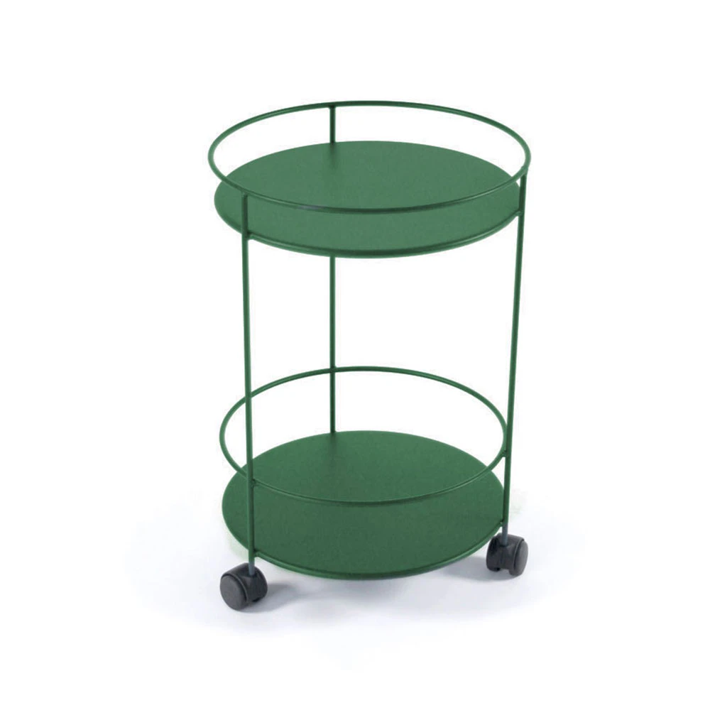 Fermob Small Table Wheels &Oslash;40 Cm Cedar Green - Sidobord & Sm&aring;bord St&aring;l Cedar Green - 106202