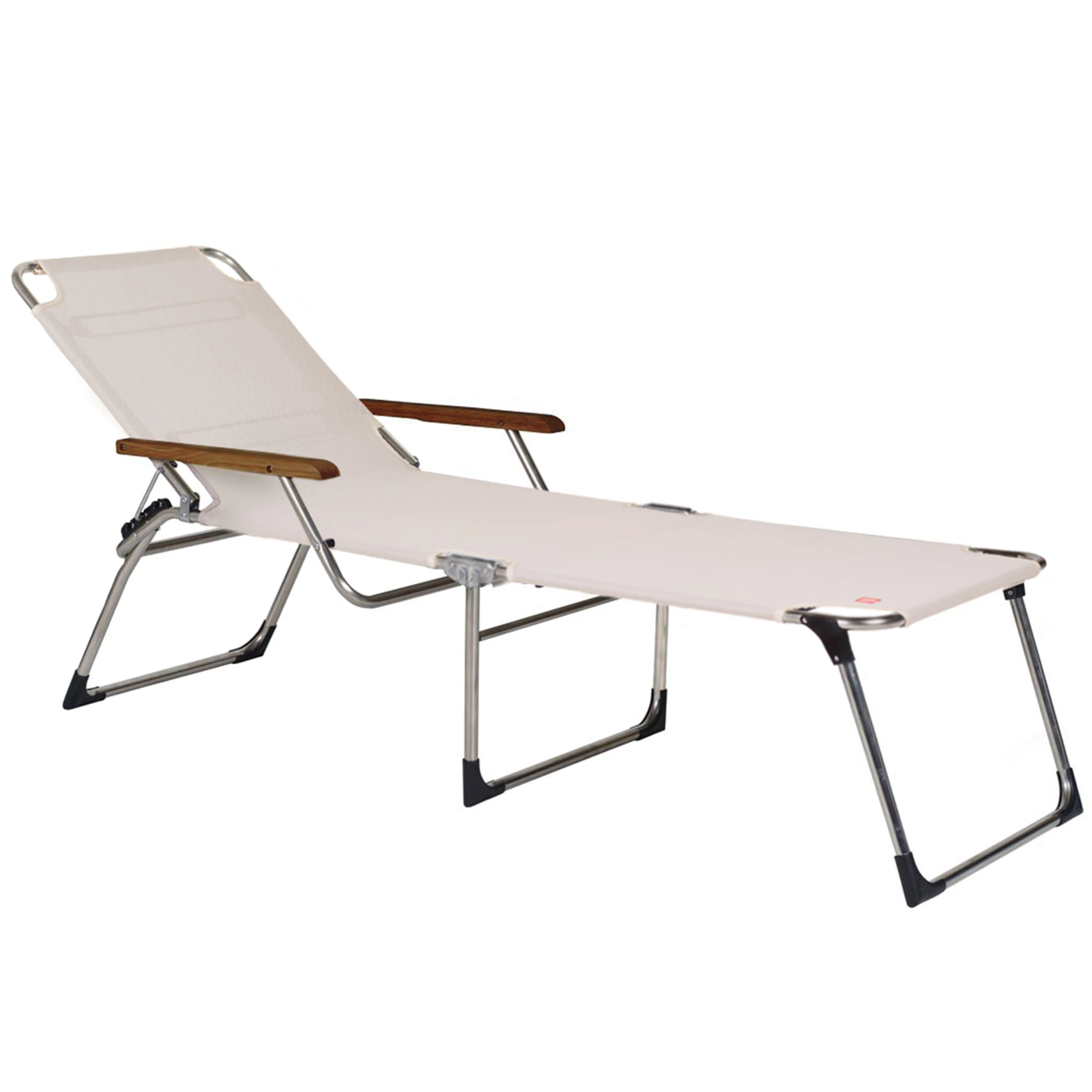 Fiam Amigo Sols&auml;ng Med Armst&ouml;d Beige - Solstolar & Sols&auml;ngar Aluminium Beige - 036TXB ALU BIBE