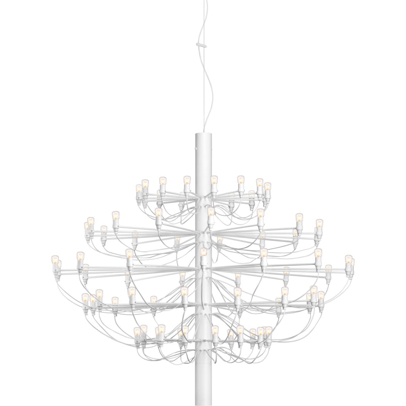 2097/75 Sarfatti Ljuskrona LED, Mattvit