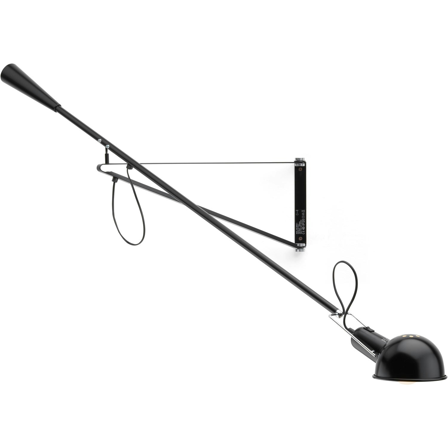 Flos 265 Small Vägglampa Svart - Vägglampor Stål Svart - A0320030