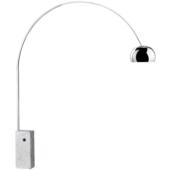 Flos Arco Golvlampa - Golvlampor Marmor Stål - F0300000