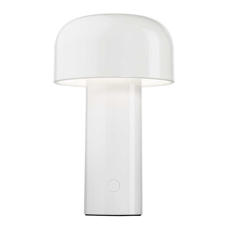 Bellhop Bordslampa Portabel, Vit