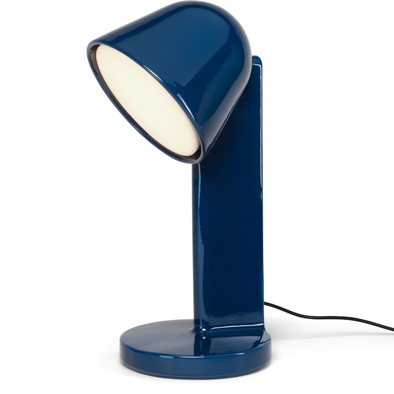 Céramique Down Bordslampa, Navy Blue