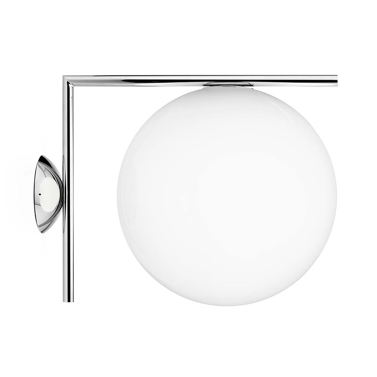 Flos Ic Lights C/w2 Tak/vägglampa Chrome - Vägglampor Stål Krom - F3179057