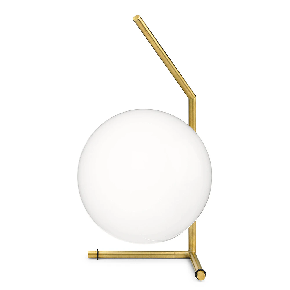 Flos Ic Lights T1 Bordslampa L&aring;g Borstad - Bordslampor M&auml;ssing Borstad M&auml;ssing - F3171059