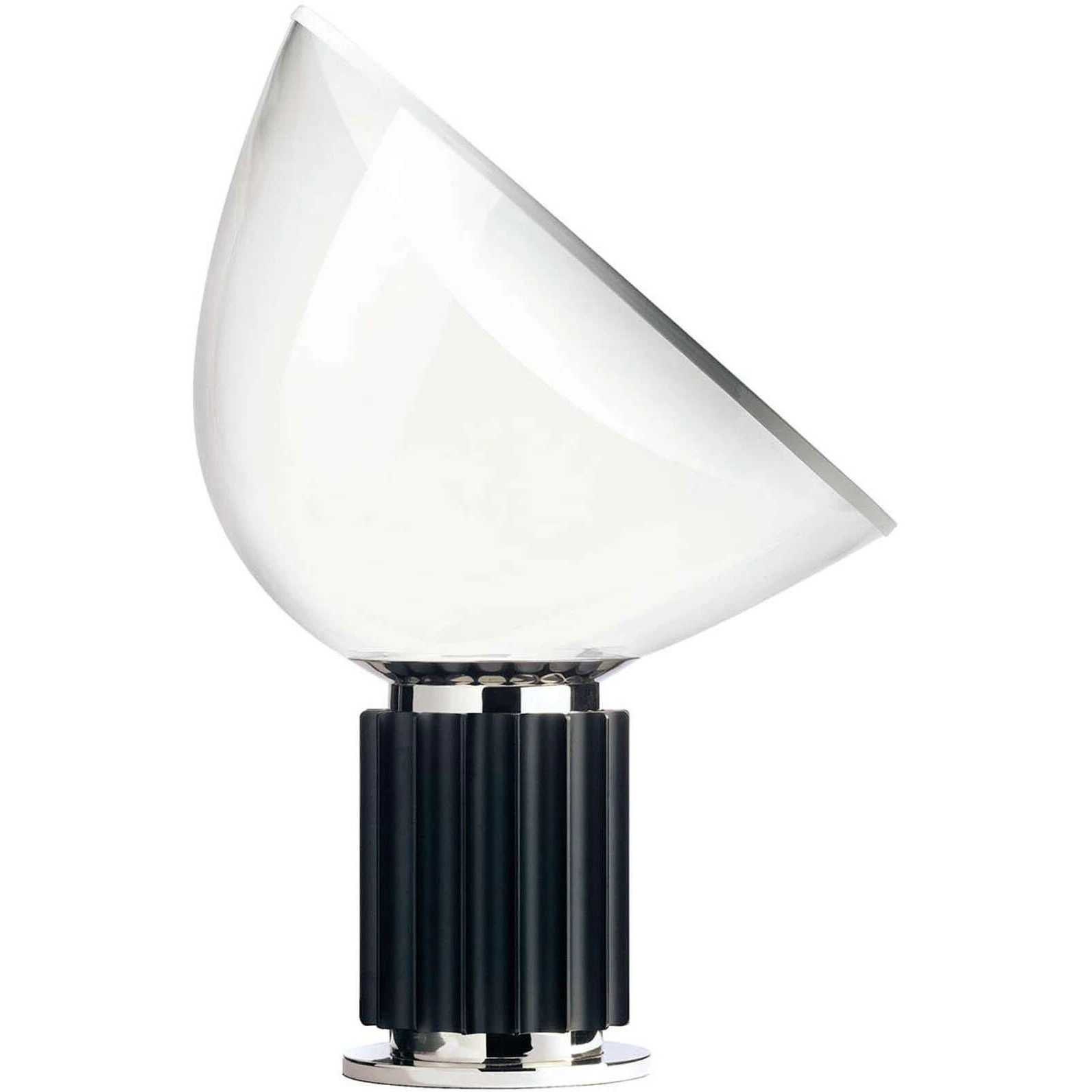 Flos Taccia Led Table Lamp Bordslampa Pmma Svart - Bordslampor Aluminium Svart - F6607030