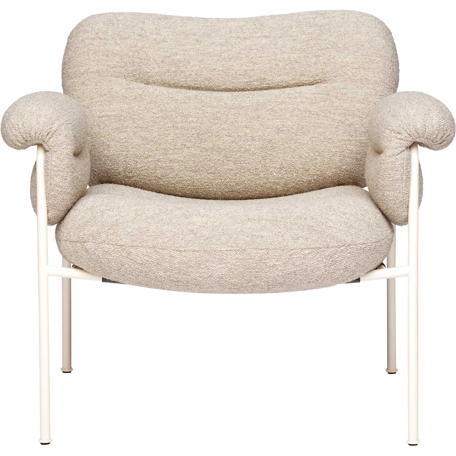 Fogia Bollo Loungestol P&auml;rlvita Ben / Tyg Barnum Sand - F&aring;t&ouml;ljer Ull Sand - P-0000008957