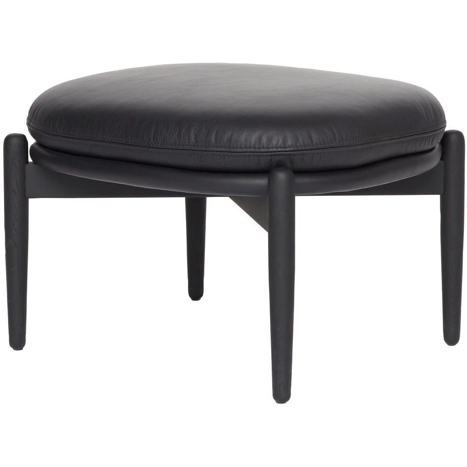 Fogia Embody Pall Skinn Elmosoft Svart / Svartbetsad - Fotpallar Ek Svart - P-0000034361