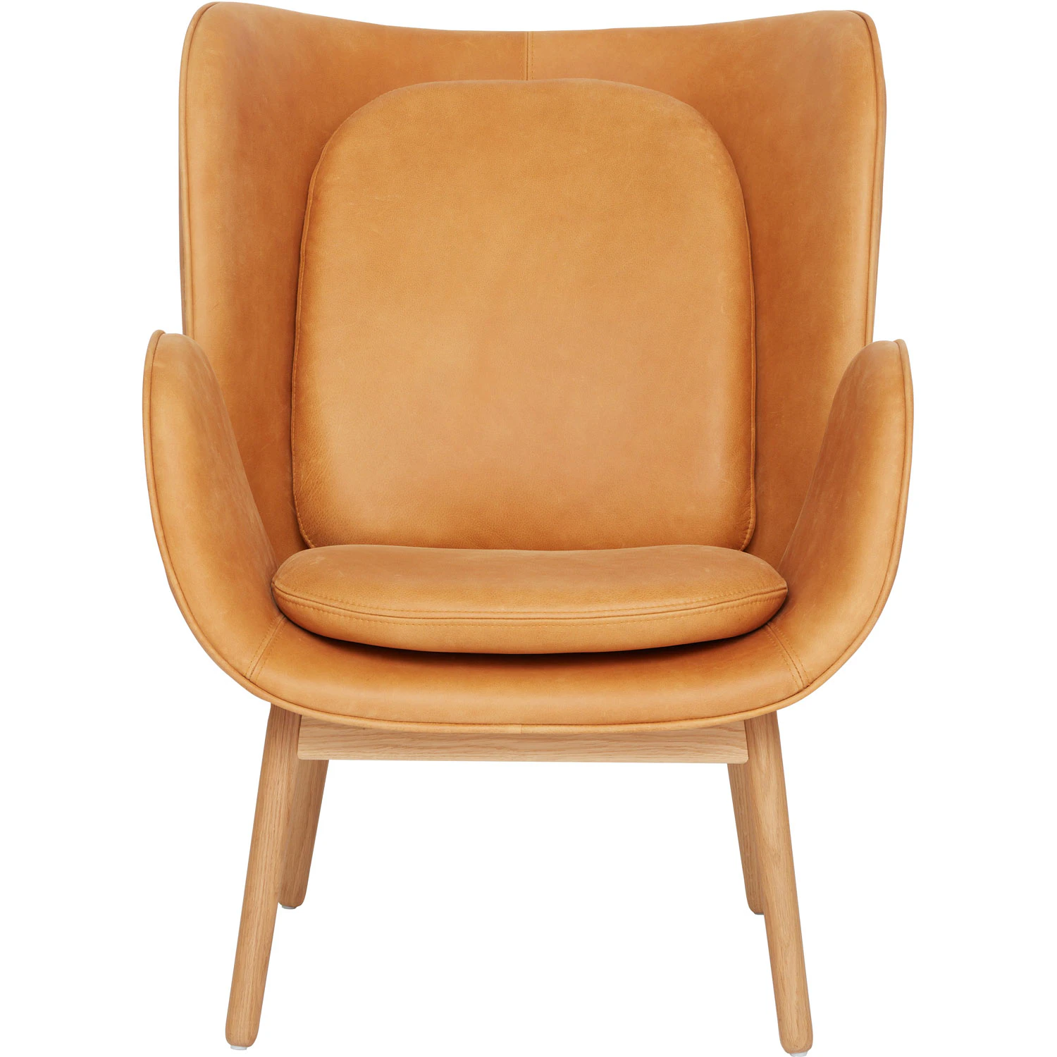 Fogia Embrace F&aring;t&ouml;lj Ben Mattlackad Ek / Skinn Vintage Cognac - F&aring;t&ouml;ljer L&auml;der Vintage Cognac - P-0000034364