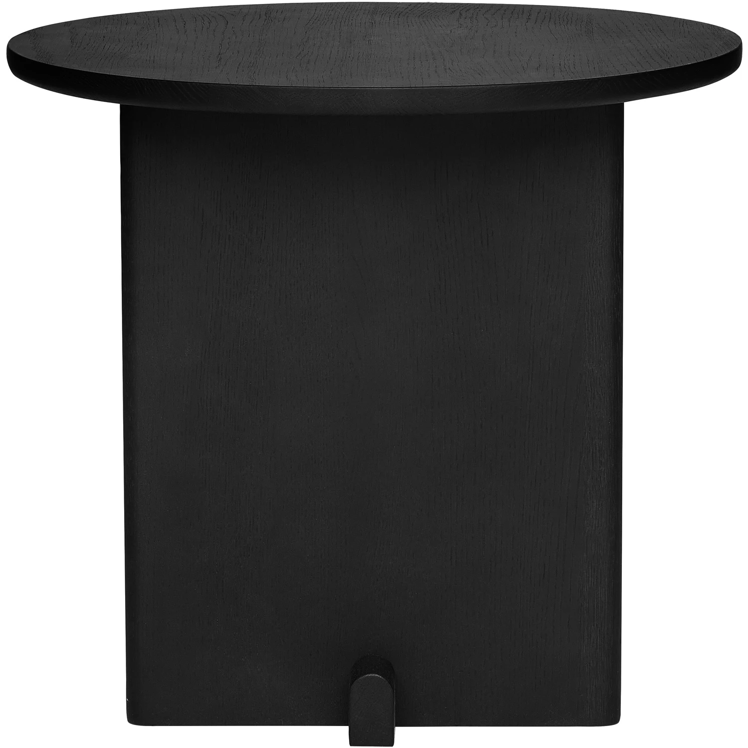 Fogia Koku Sidobord Runt Svartbetsad - Sidobord & Avlastningsbord Ek Svartbetsad Ek - P-0000034767