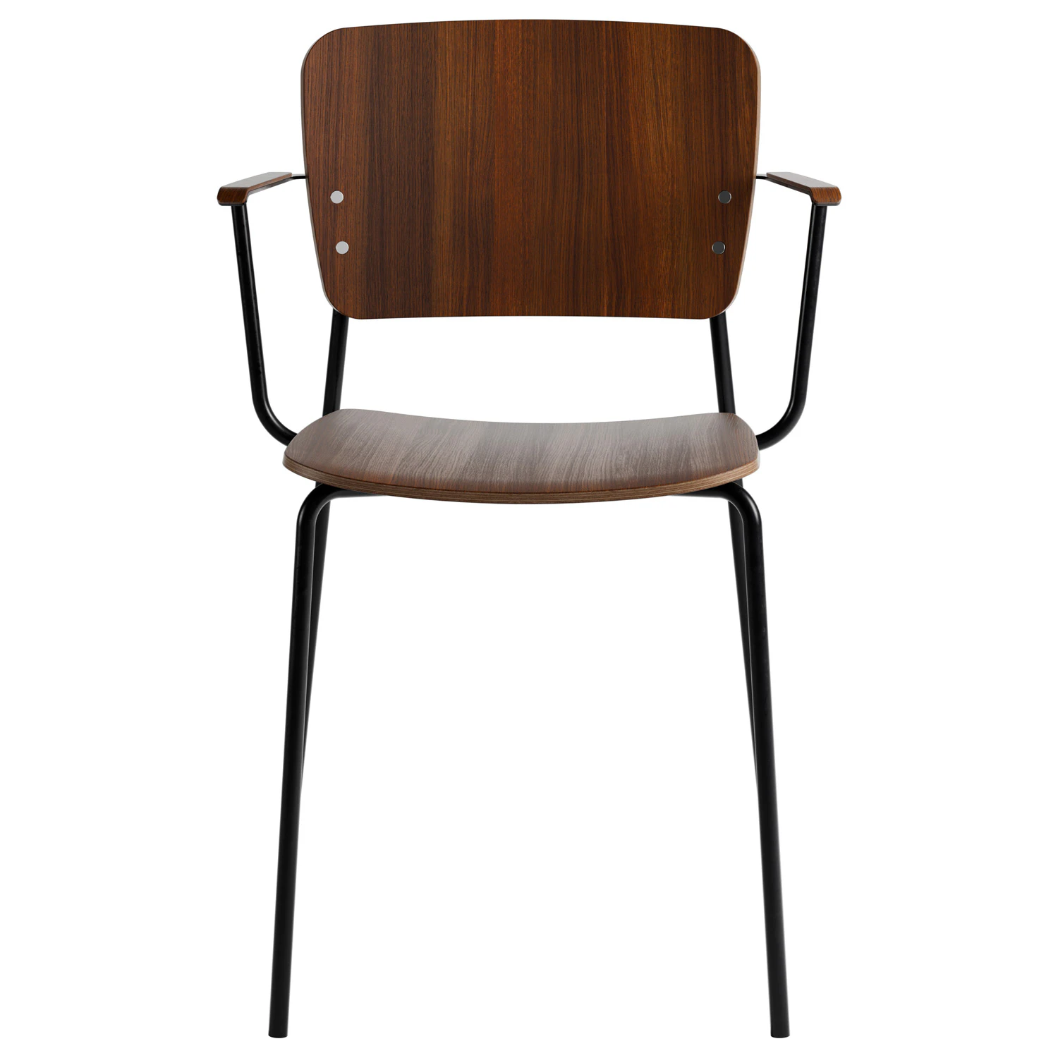 Fogia Mono Karmstol Svart ram R&ouml;kt Ek - Stolar Metall R&ouml;kt Ek - P-0000089921