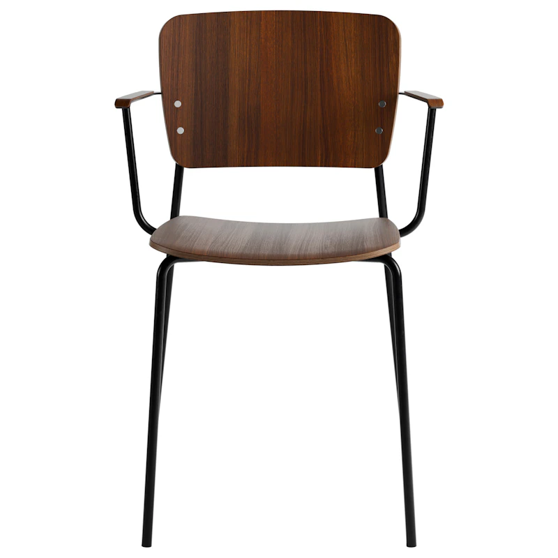 Mono Karmstol, Svart Metallram, Rökt Ek