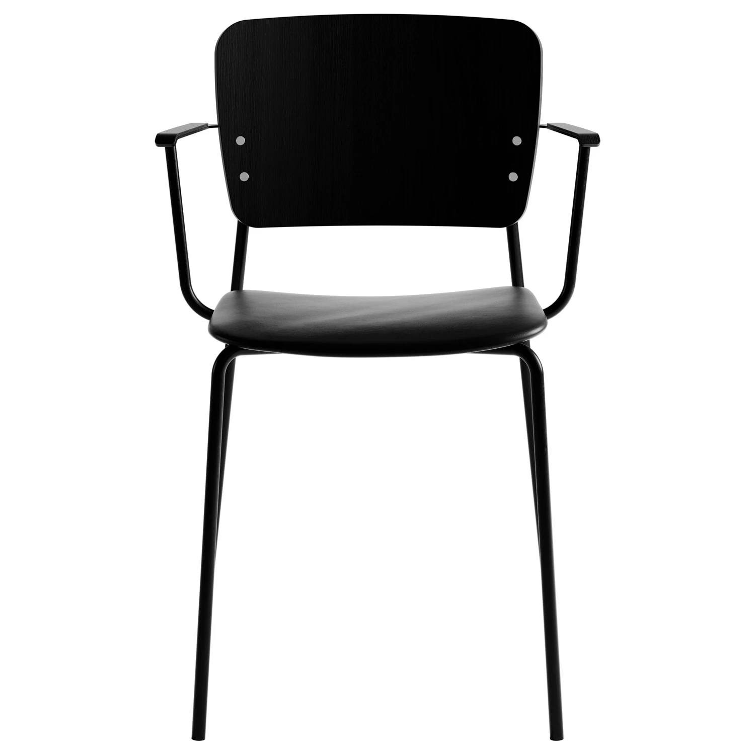 Fogia Mono Karmstol Svart Metallram Svartbetsad Ek/elmosoft 99999 - Stolar Svartbetsad Ek - P-0000089951