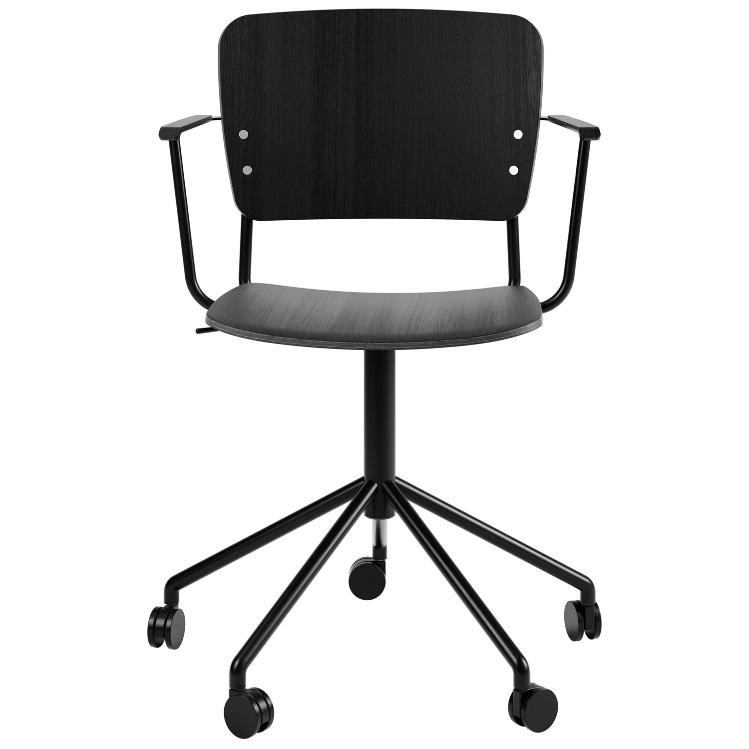 Fogia Mono Karmstol Svart Snurrunderrede Svartbetsad - Kontorsstolar Metall Svartlaserad - P-0000089927