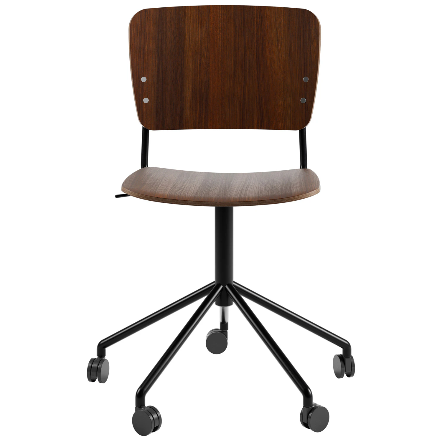 Fogia Mono Kontorsstol Svart Snurrunderrede R&ouml;kt Ek - Kontorsstolar Metall R&ouml;kt Ek - P-0000089924