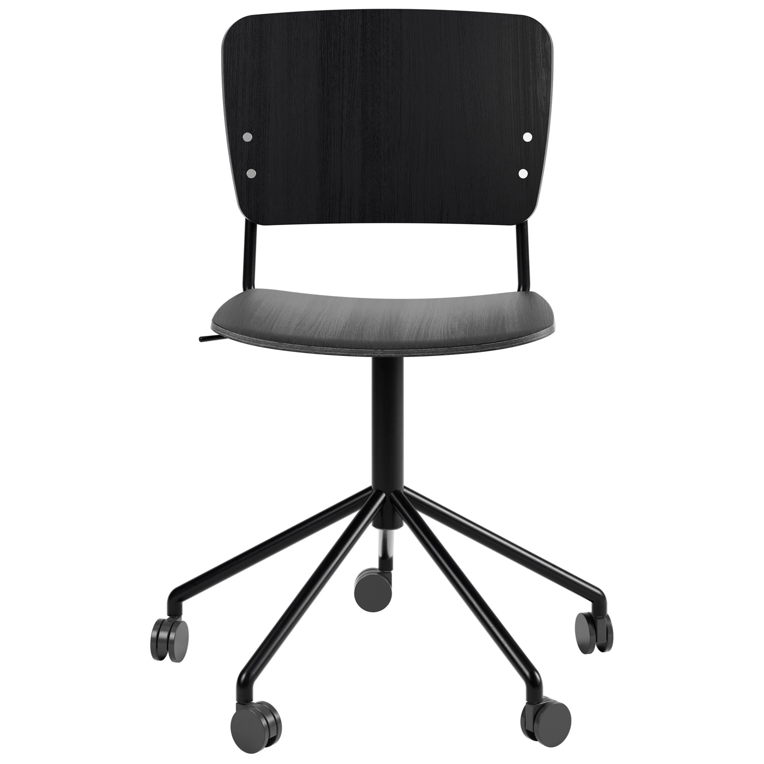 Fogia Mono Kontorsstol Svart Snurrunderrede Svartbetsad Ek - Kontorsstolar Metall Svartlaserad - P-0000089926