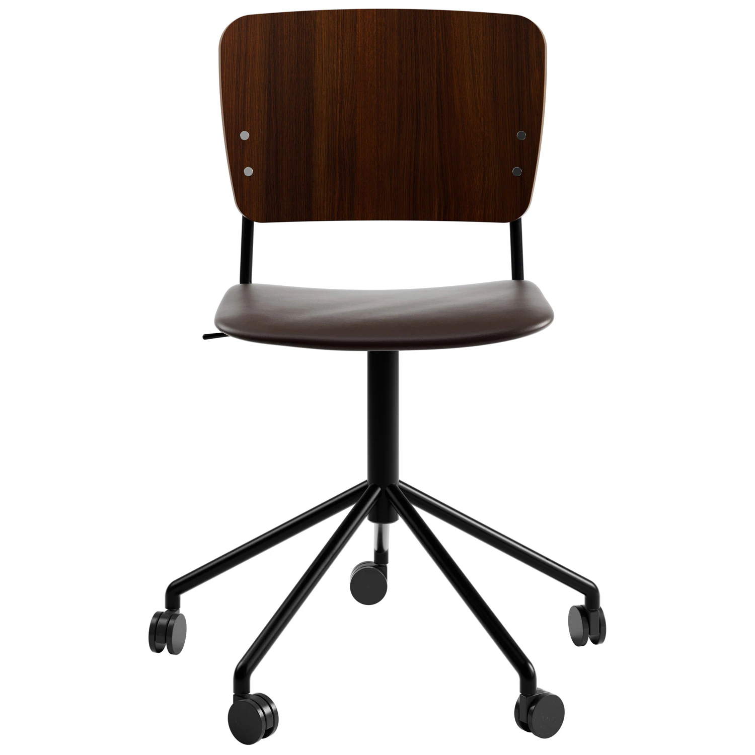 Fogia Mono Kontorsstol Svart Snurrunderrede R&ouml;kt Ek/elmosoft 93099 - Kontorsstolar Metall R&ouml;kt Ek - P-0000089939