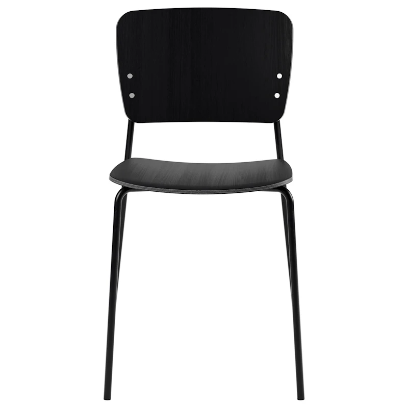 Mono Stol, Svart Metallram, Svartbetsad