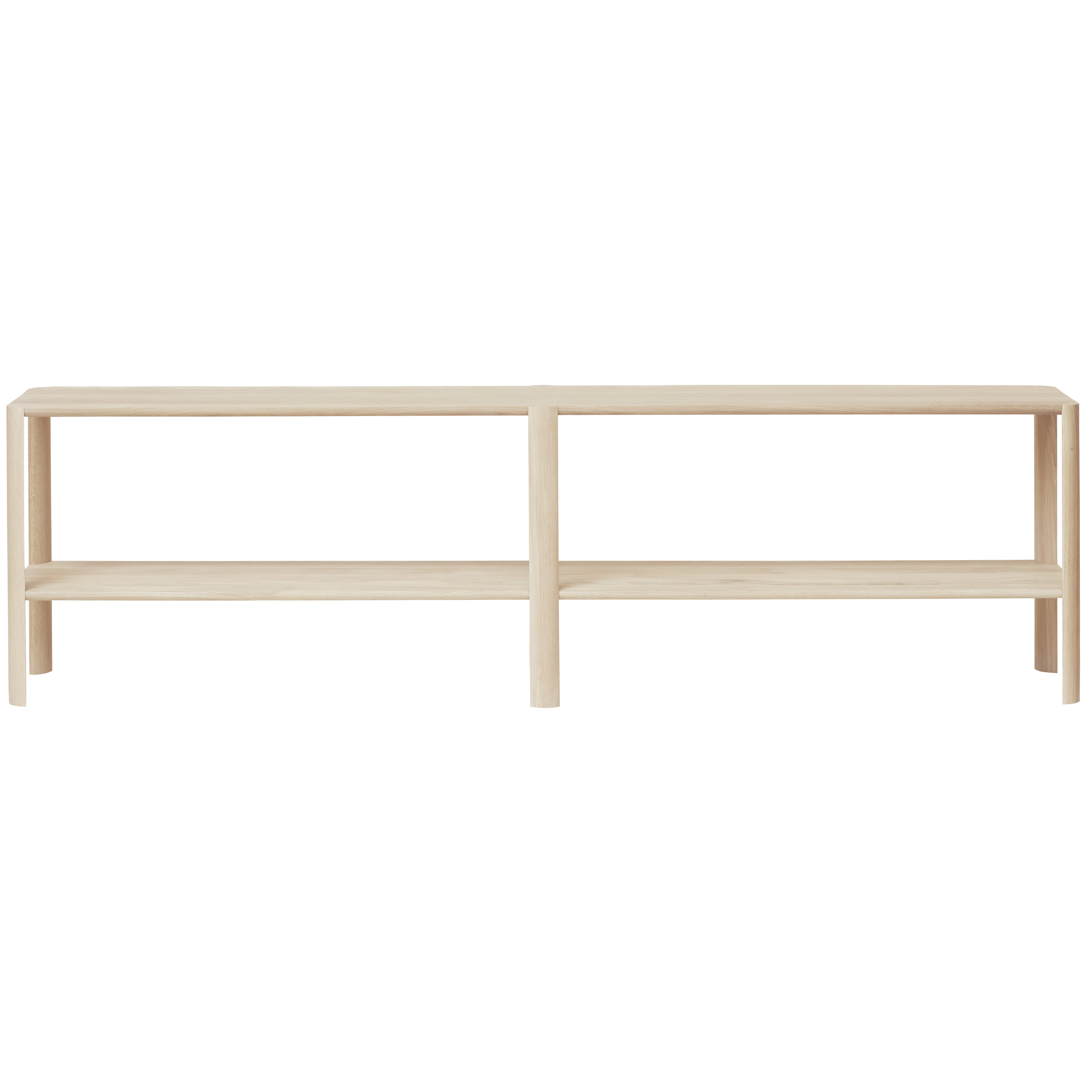 Form & Refine Leaf Hylla 2x2 Vitoljad - Sidobord & Avlastningsbord Ek Vit Ek - 1246