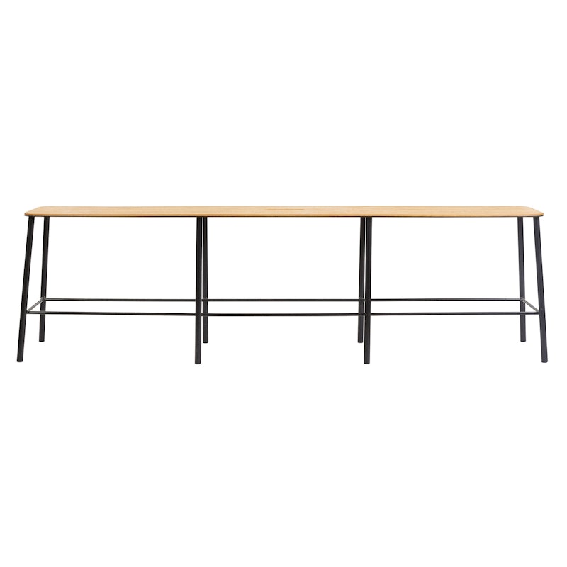 Adam Bänk 160cm, Svart/Ek