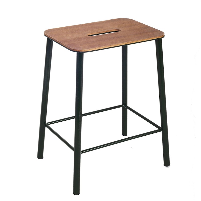 Adam Stool Pall 50 cm, Ek/Matt Svart