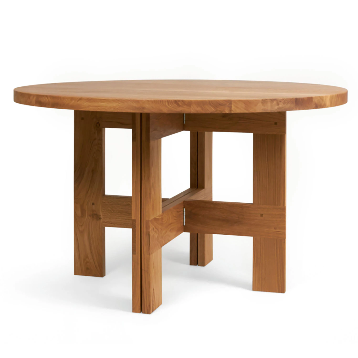 Frama Farmhouse Trestle Matbord &Oslash; 120 Cm - Matbord & Barbord Ek - 4235