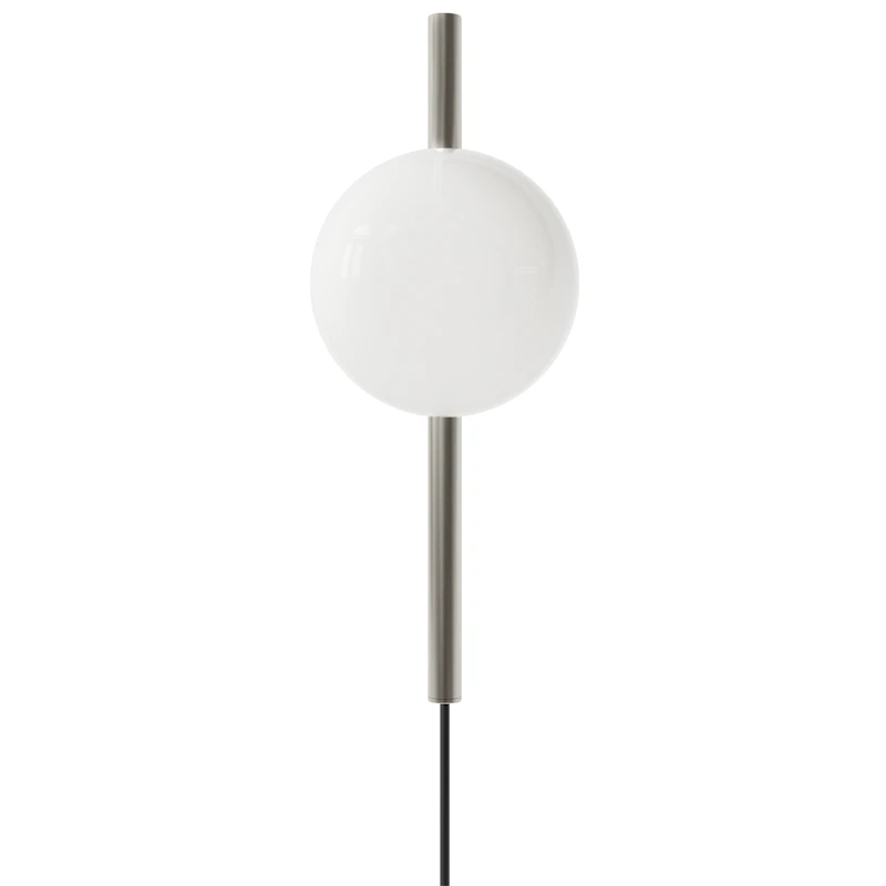 Ovoid Vägglampa Enkel, Rostfritt Stål