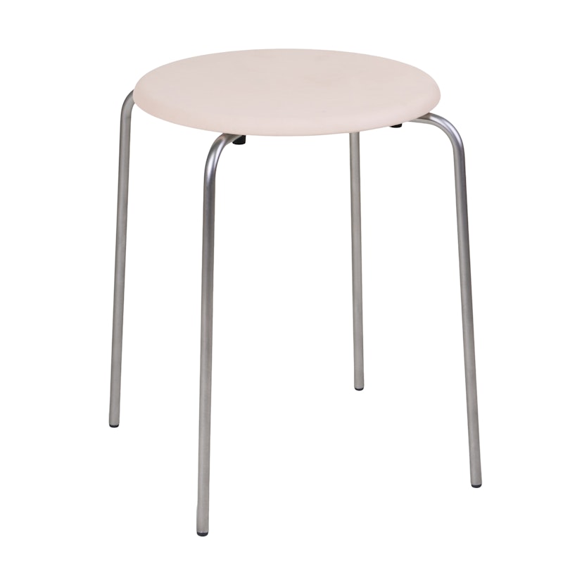 Petit Rond Pall, Rostfritt Stål / Läder