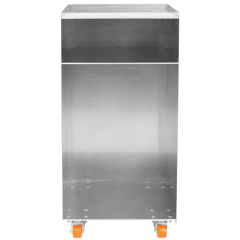 Rivet Förvaringsvagn Med Hjul, Aluminium