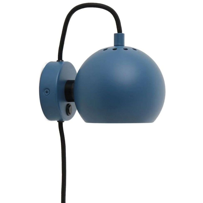 Ball Magnet Vägglampa, Matt Petrol Blue