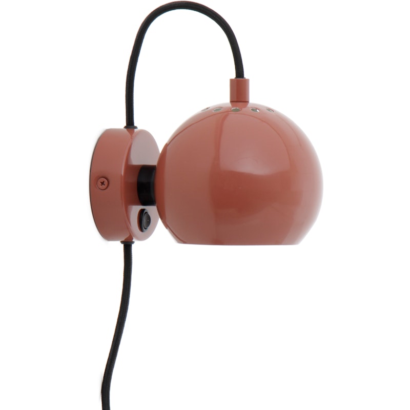 Ball Magnet Vägglampa, Glossy Röd