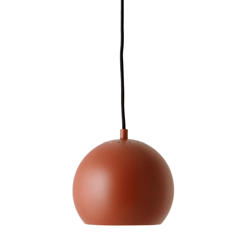 Ball Pendel Ø18 Matt Terracotta Red