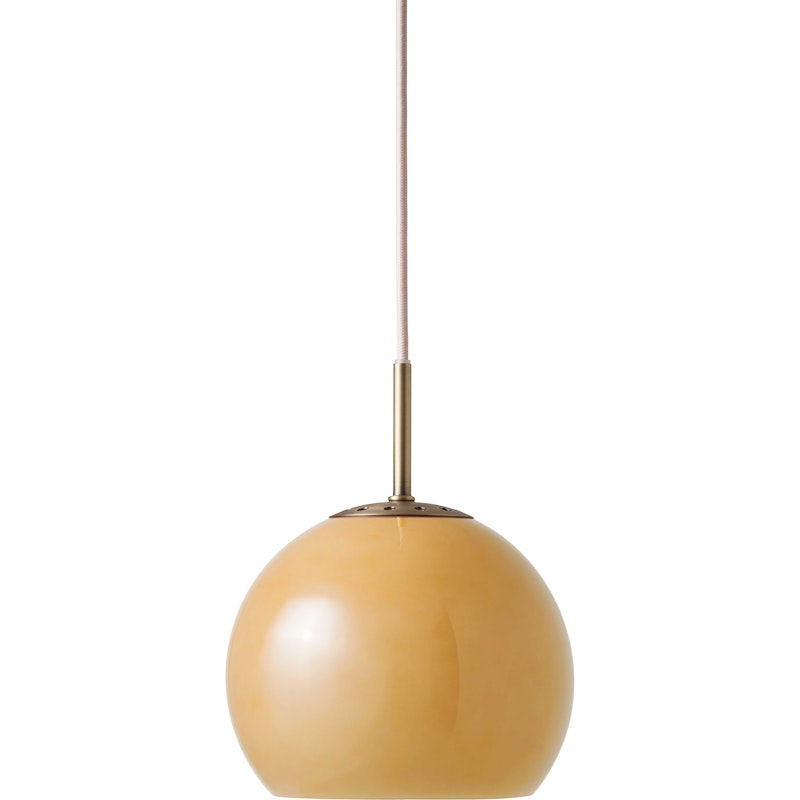 Ball Glass Pendel 18 cm, Amber