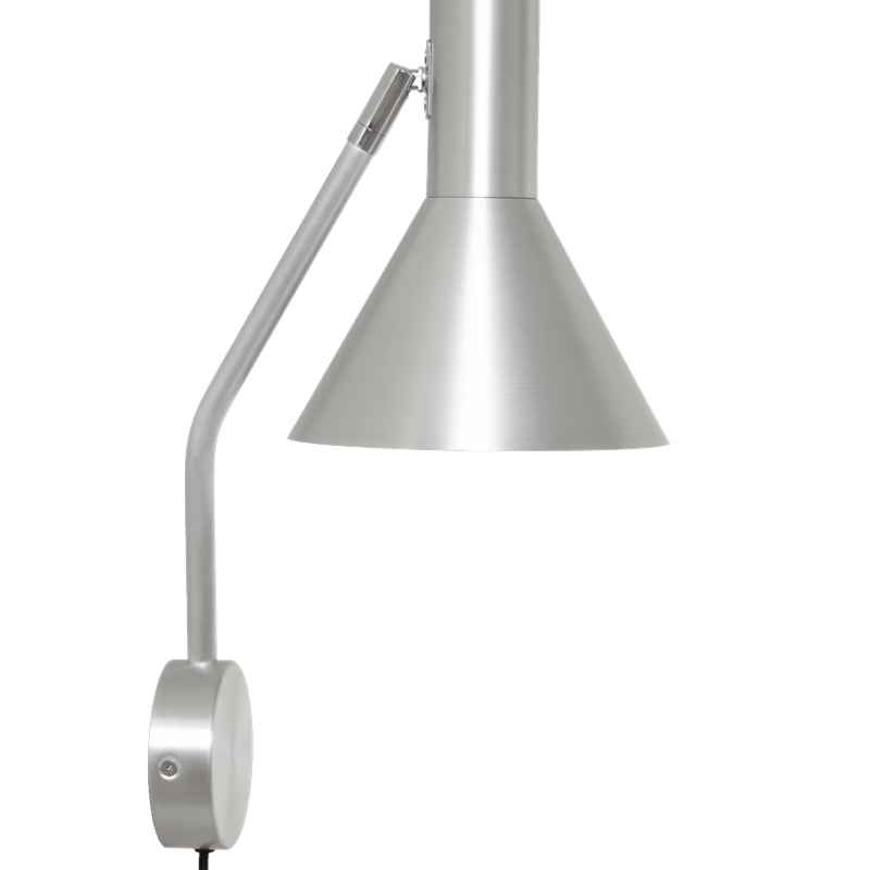 Lyss Vägglampa Borstad Aluminium