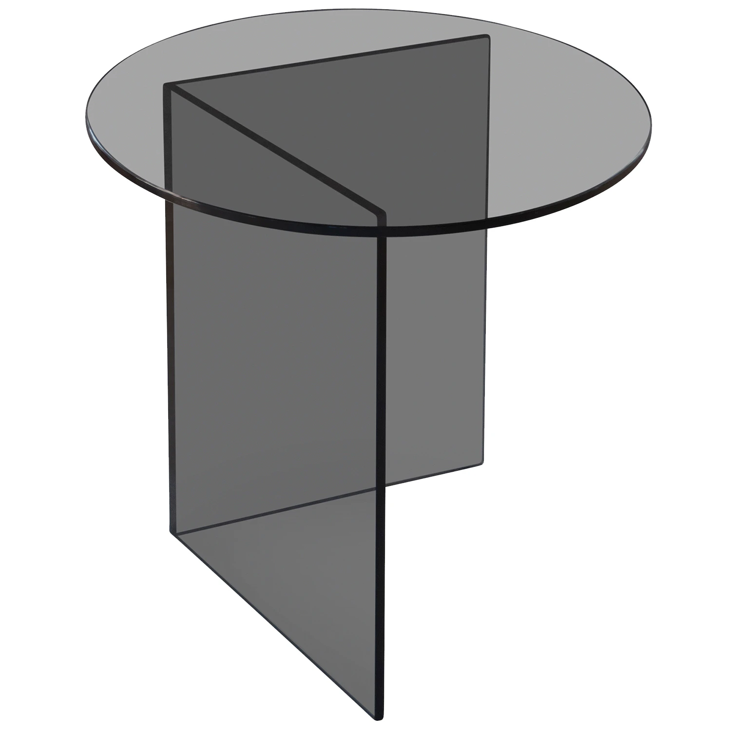 Friends & Founders Pond Sidobord &Oslash;45 Cm Grey Smoke - Soffbord Glas Grey Smoke - 2090-03