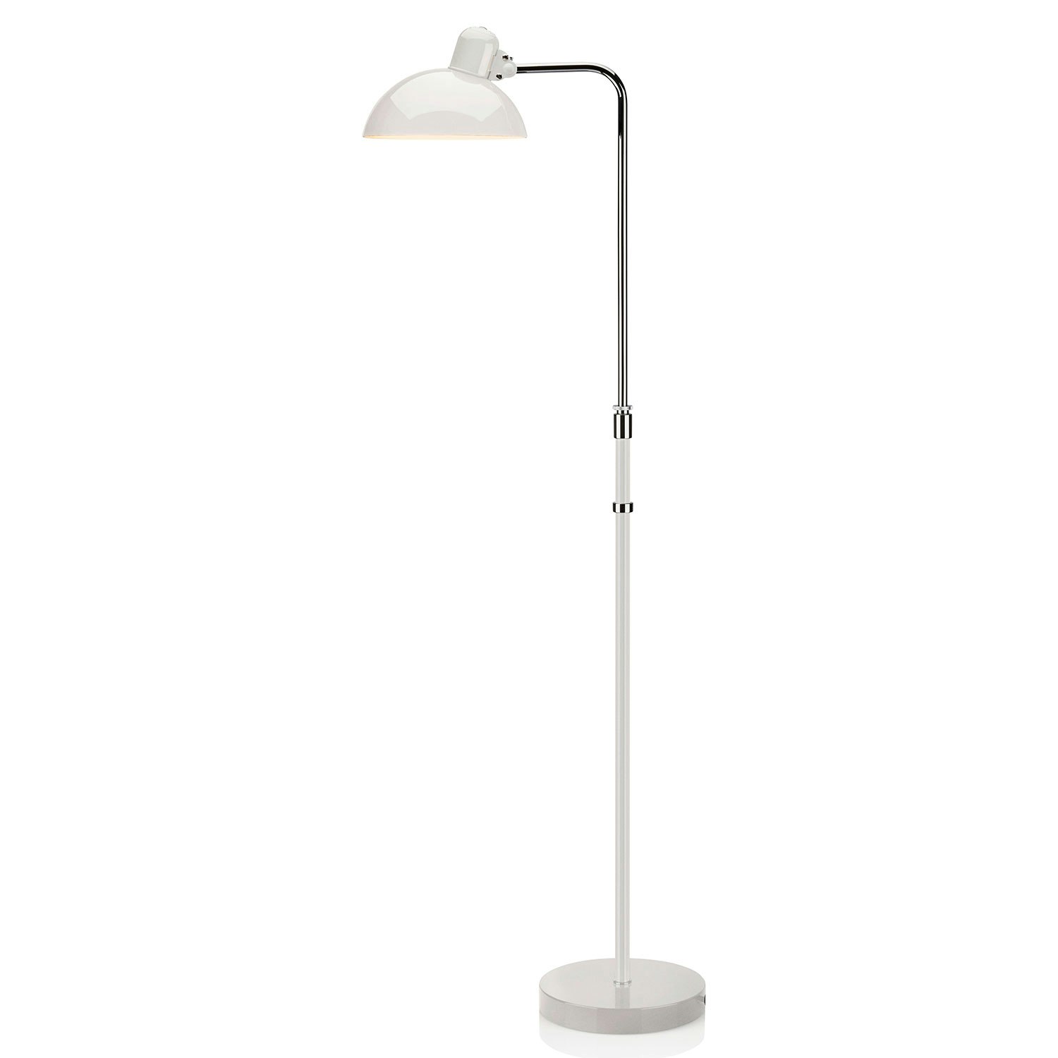 Fritz Hansen Kaiser Idell 6580-f Golvlampa Vit - Golvlampor Stål Vit - 61704105