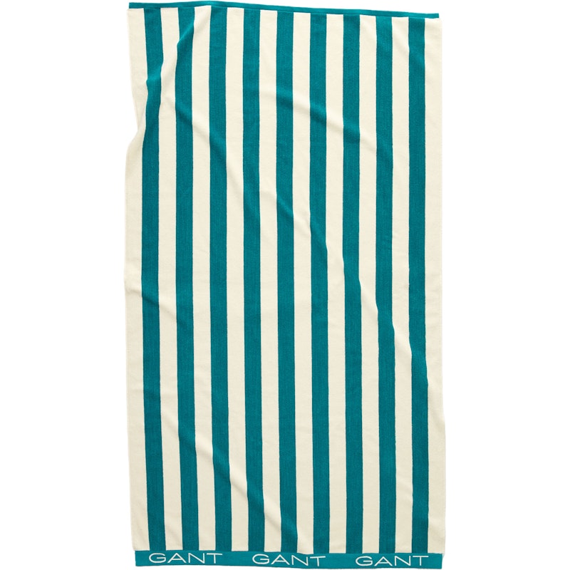 Block Stripe Strandhandduk 100x180 cm, Ocean Turquosie