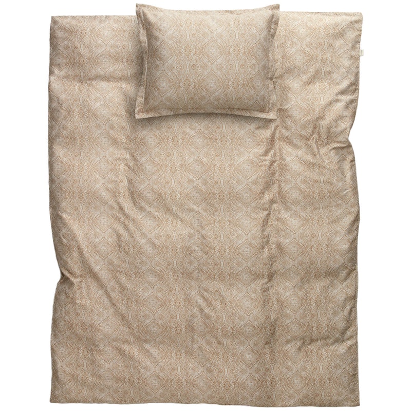Classic Paisley Bäddset 150x210 + 50x60 cm, Cumin Beige