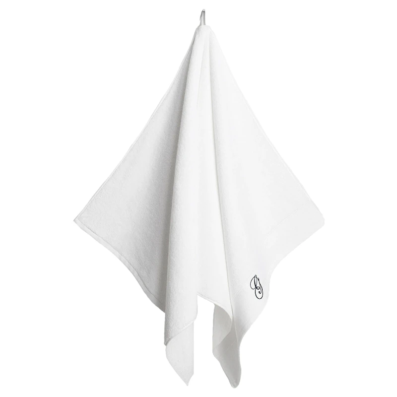 Embroidery Handduk 70x140 cm Vit