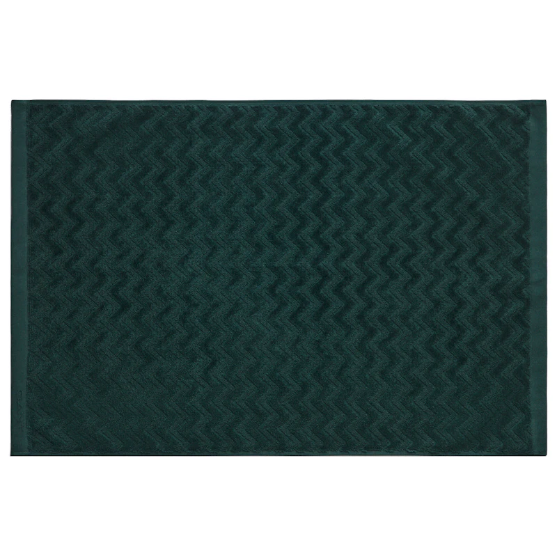 Jacquard Herringbone Badrumsmatta 60x90 cm, Tartan Green