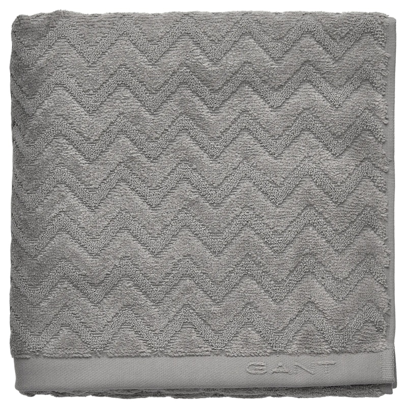 Jacquard Herringbone Badrumsmatta 60x90 cm, Concrete Grey